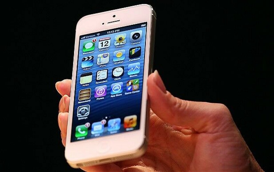 iPhone5 kan være ubrugelig i Grønland. Foto: Apple