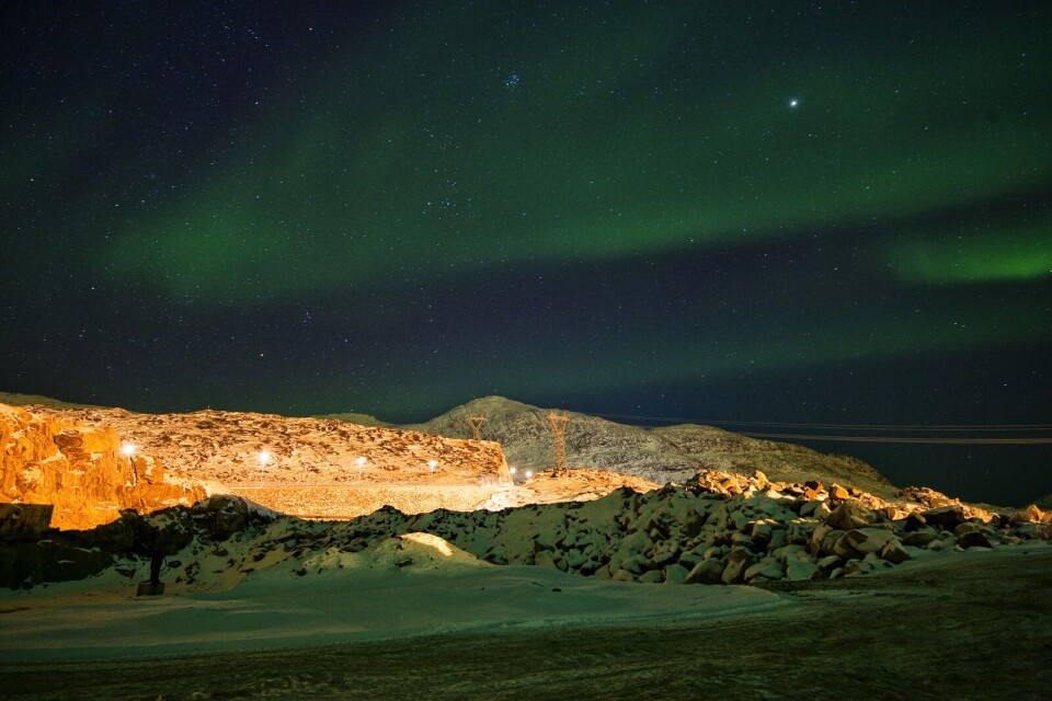 Ukkusissat med nordlys. Arkivfoto: Leiff Josefsen