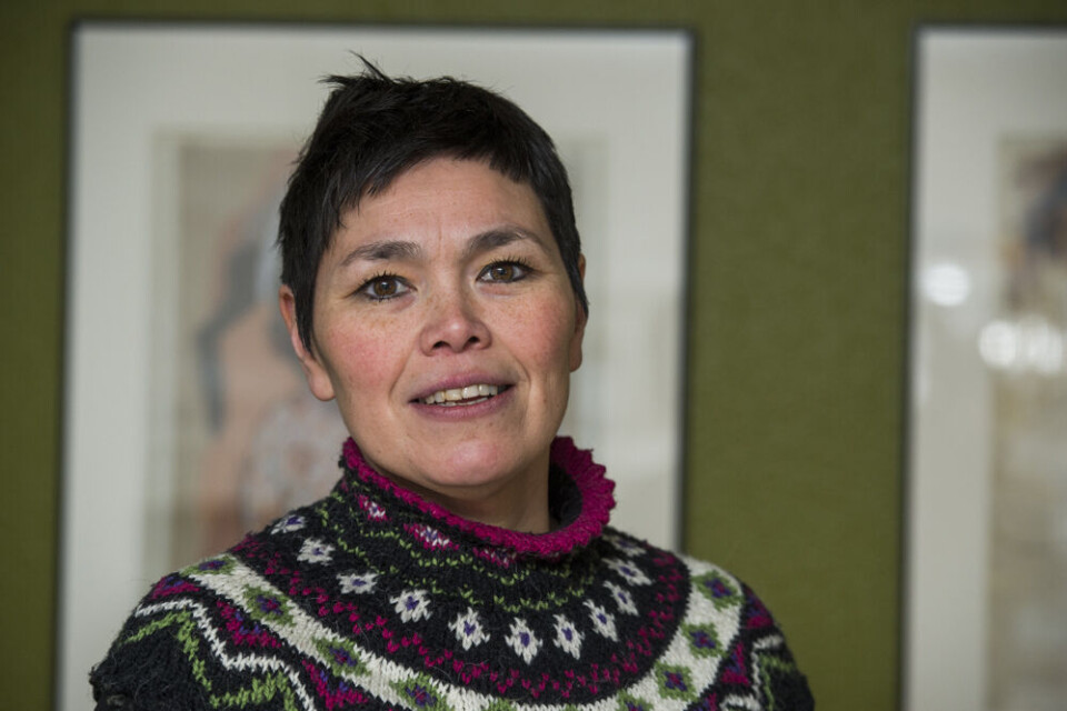 Mette Rasmussen Larsen, der stiller op vil valget for Siumut, vil arbejde for muligheder for børn og unge, der ikke får taget afgangsprøverne i folkeskolen. Foto: Leiff Josefsen