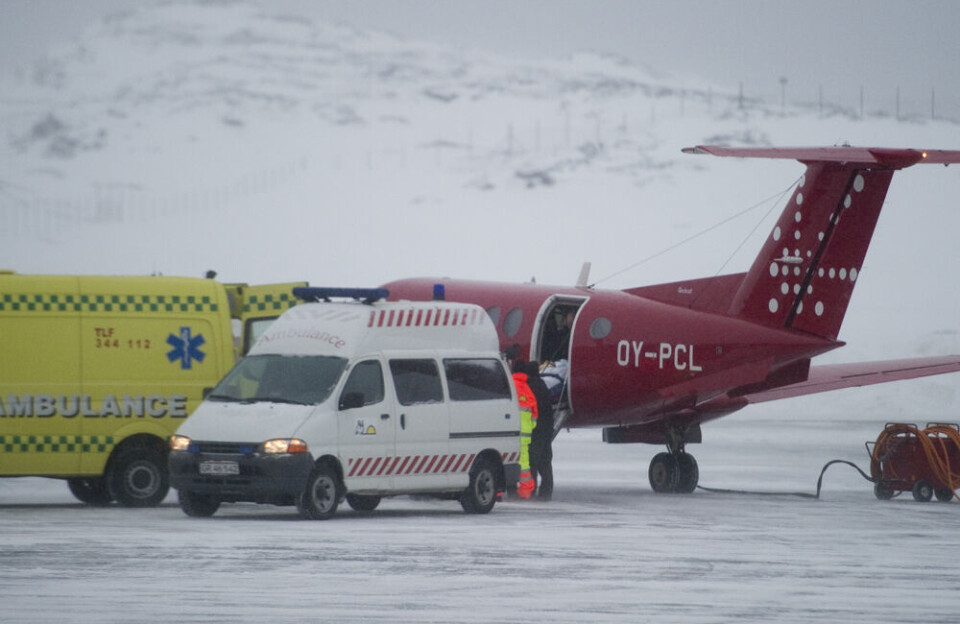 Evakuering fra Nuuk til København mellemlander i Kangerlussuaq