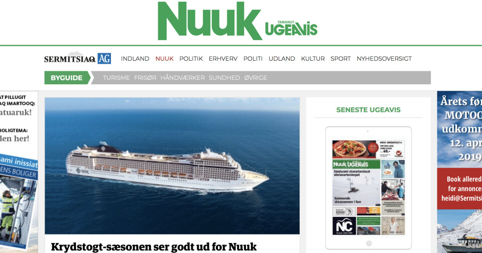 Nyt medie: Nuuk Ugeavis får sin egen hjemmeside