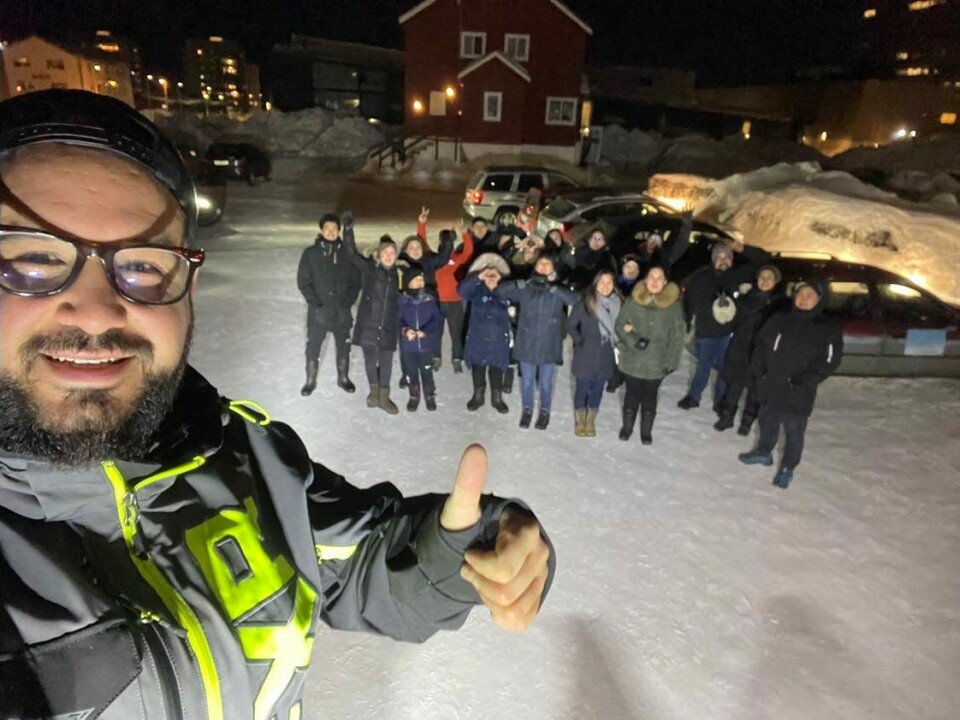 Angajo Lennert-Sandgreen ved sidste års indsamling.