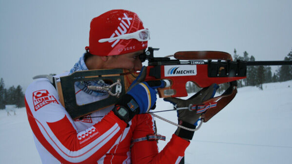 Skiskytten Kristian Kristoffersen blev kåret som Årets idrætsmand i Aasiaat.