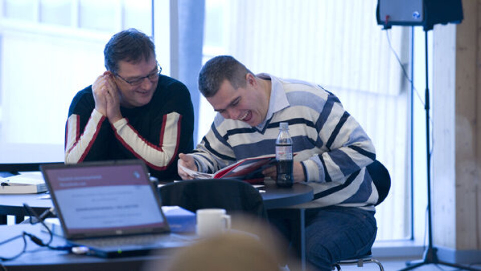 Kuupik Kleist og Jens B. Frederiksen blev årets uvakker 2009. Foto: Leiff Josefsen.