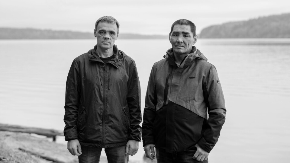 Sergej og Maksim, derflygtede over BeringsStrædet til Alaska for atundgå militærtjeneste iUkraine.