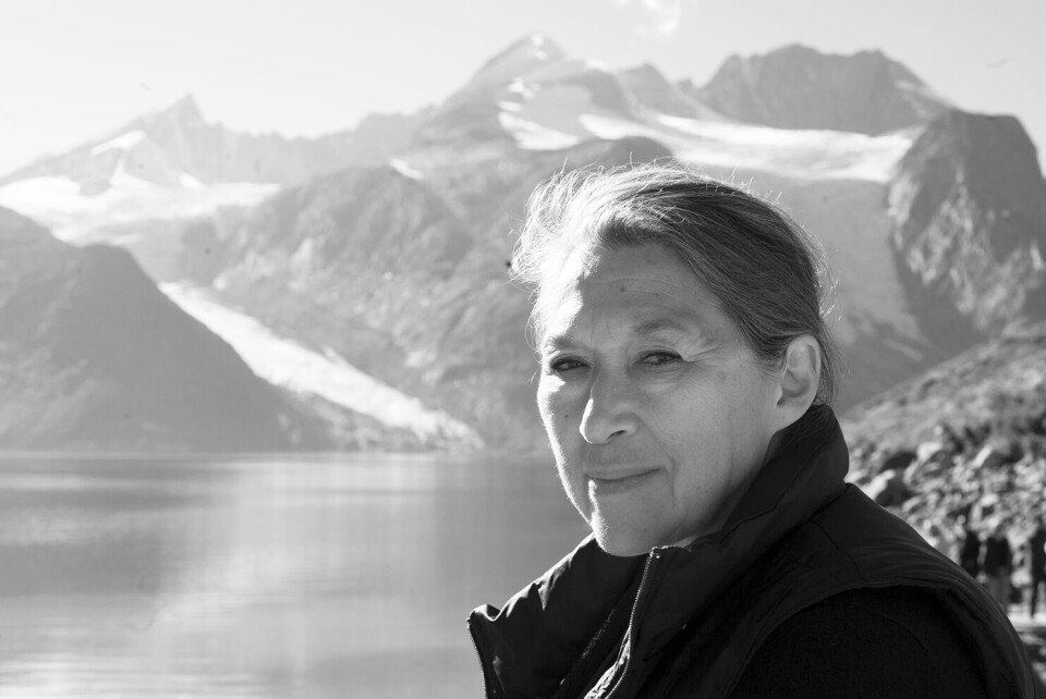 Aka Høegh henter sin største inspiration i naturen. Her er hun i Evighedsfjorden på sejltur.