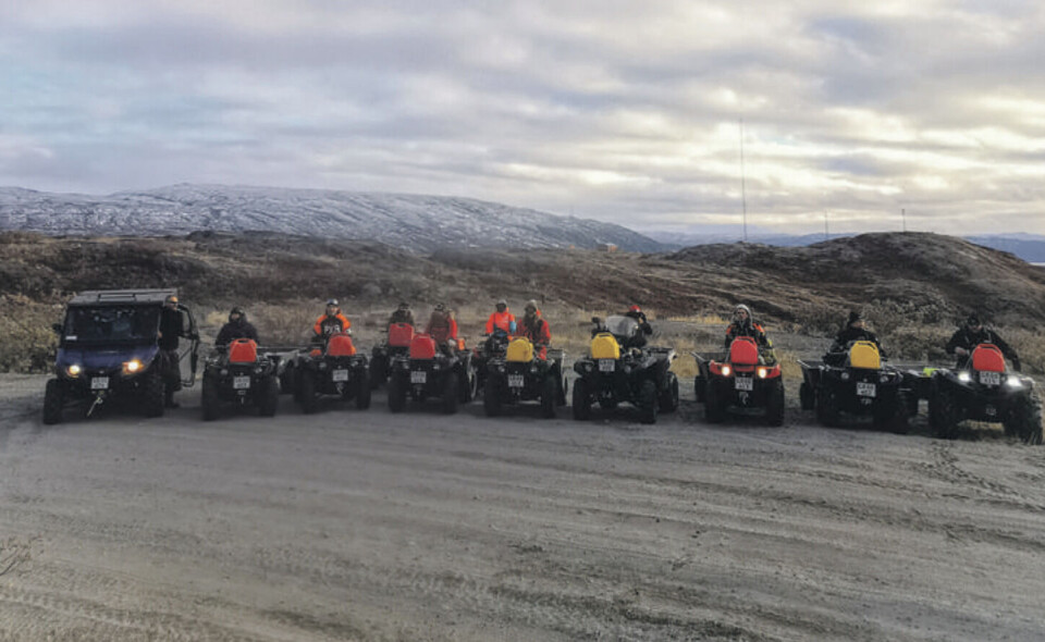 10 ATV’er og en enkelt UTV testede sidste år i september det nye ATV-spor fra Kangerlussuaq mod Sisimiut.