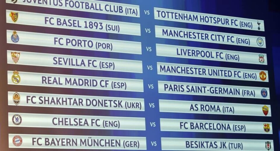 Real Madrid møder PSG i Champions League Champions League lodtrækning