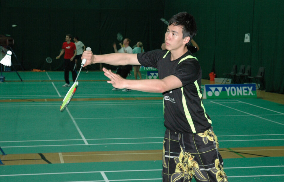 Taatsi Pedersen blev bymester i badminton i herre-single i Ilulissat. Foto: John Jakobsen