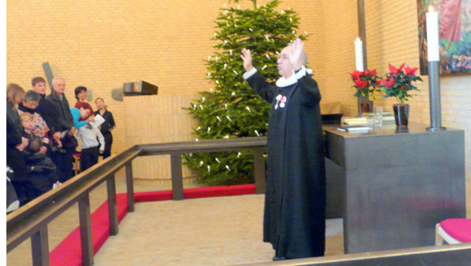 Richard Petersen forettede gudtstjenesten. Foto: Rimdal Th. Høegh