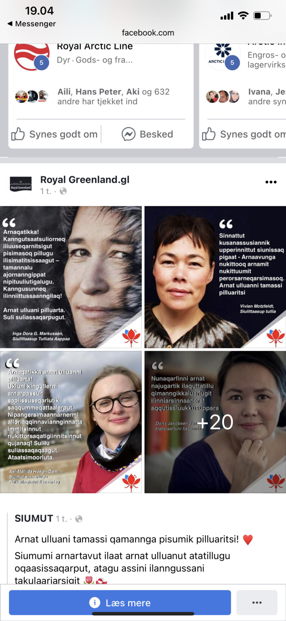 Royal Greenland melder sig ind i valgkampen ved en fejl