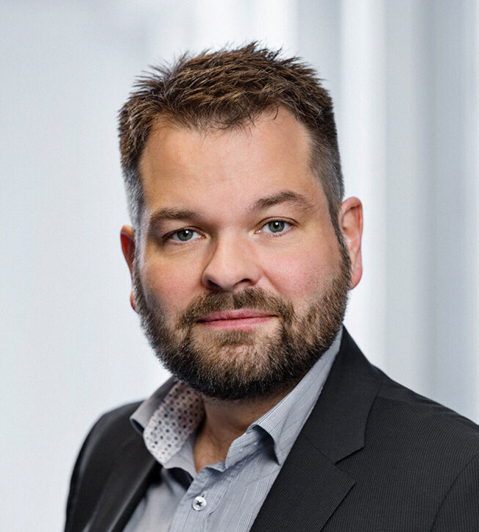 Her ses s administrerende direktør, Kristian Reinert Davidsen Tele-Post
