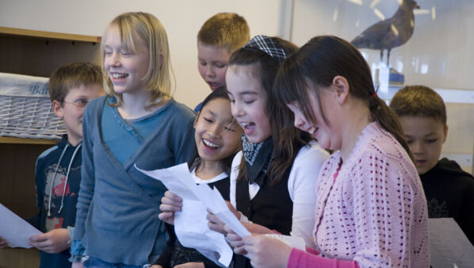 Modelfoto: Skoleelever fra friskolen i Nuuk. Foto: Leiff Josefsen.