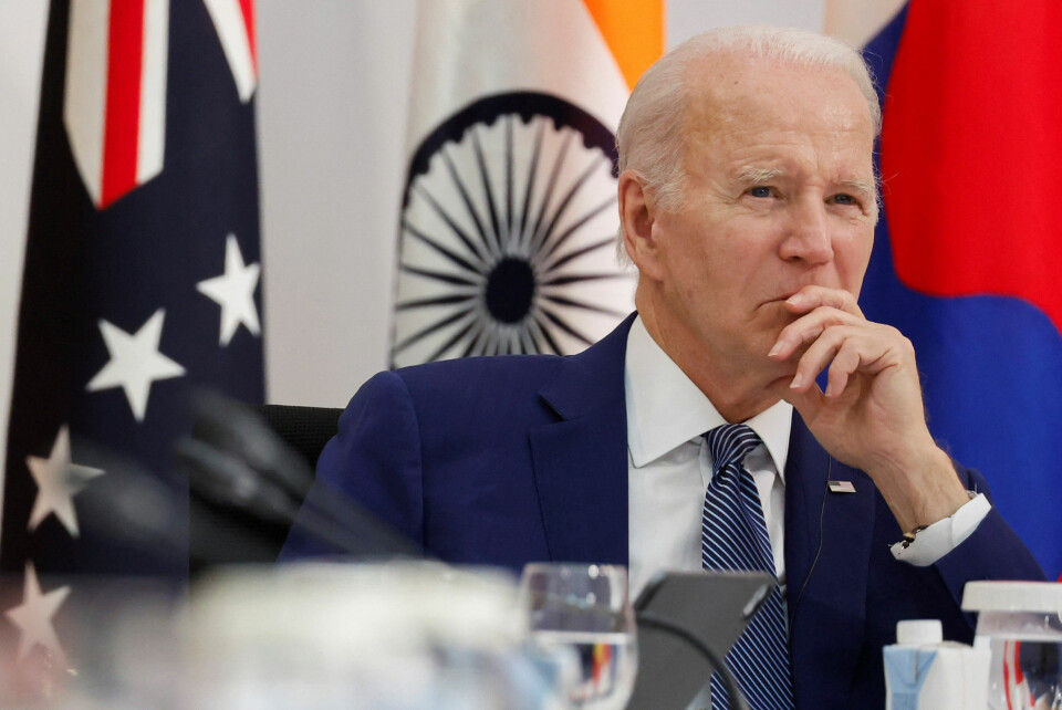 Præsident Joe Biden under G7-topmødet i Japan.