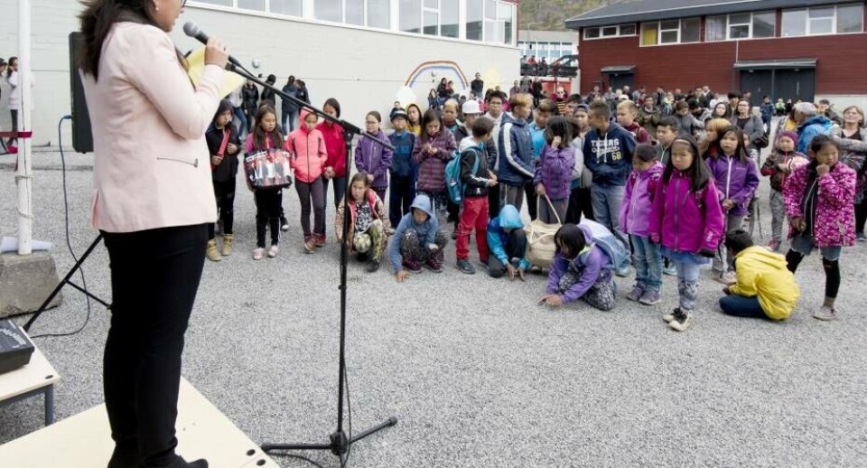Narsaqs nye skole indviet af Nivi Olsen