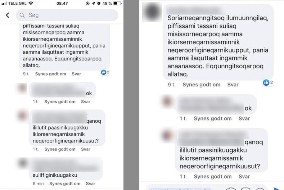 Uddrag af den debattråd, hvor de fortrolige oplysninger bliver dely