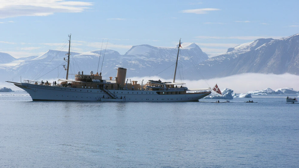Dannebrog er på vej til Grønland. Her fra et tidligere besøg. Foto: SermitsiaqAG arkiv